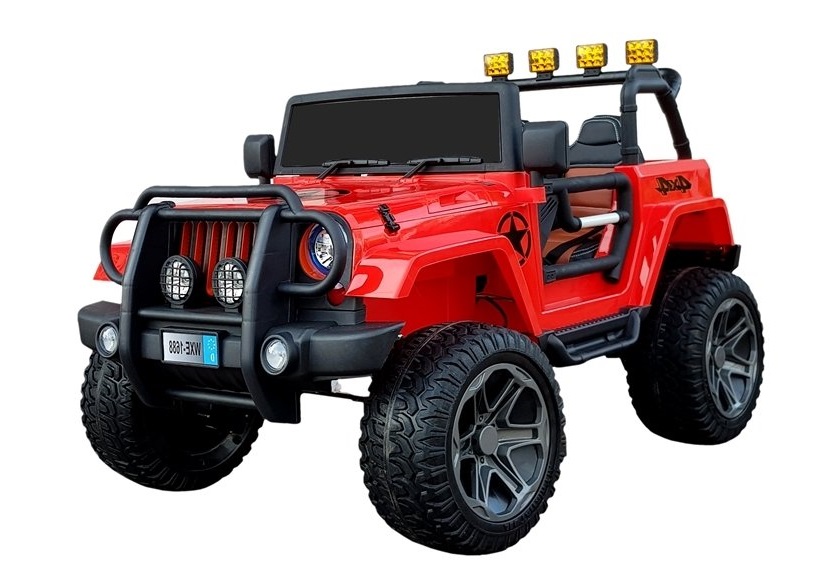 mamido Elektrické autíčko Jeep Monster 4x4 červené