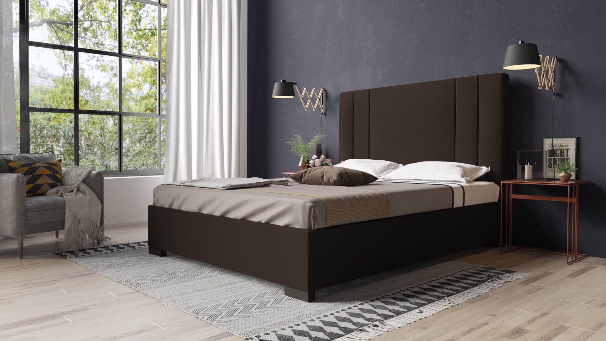 Eka Čalouněná postel Berry 120x200 cm