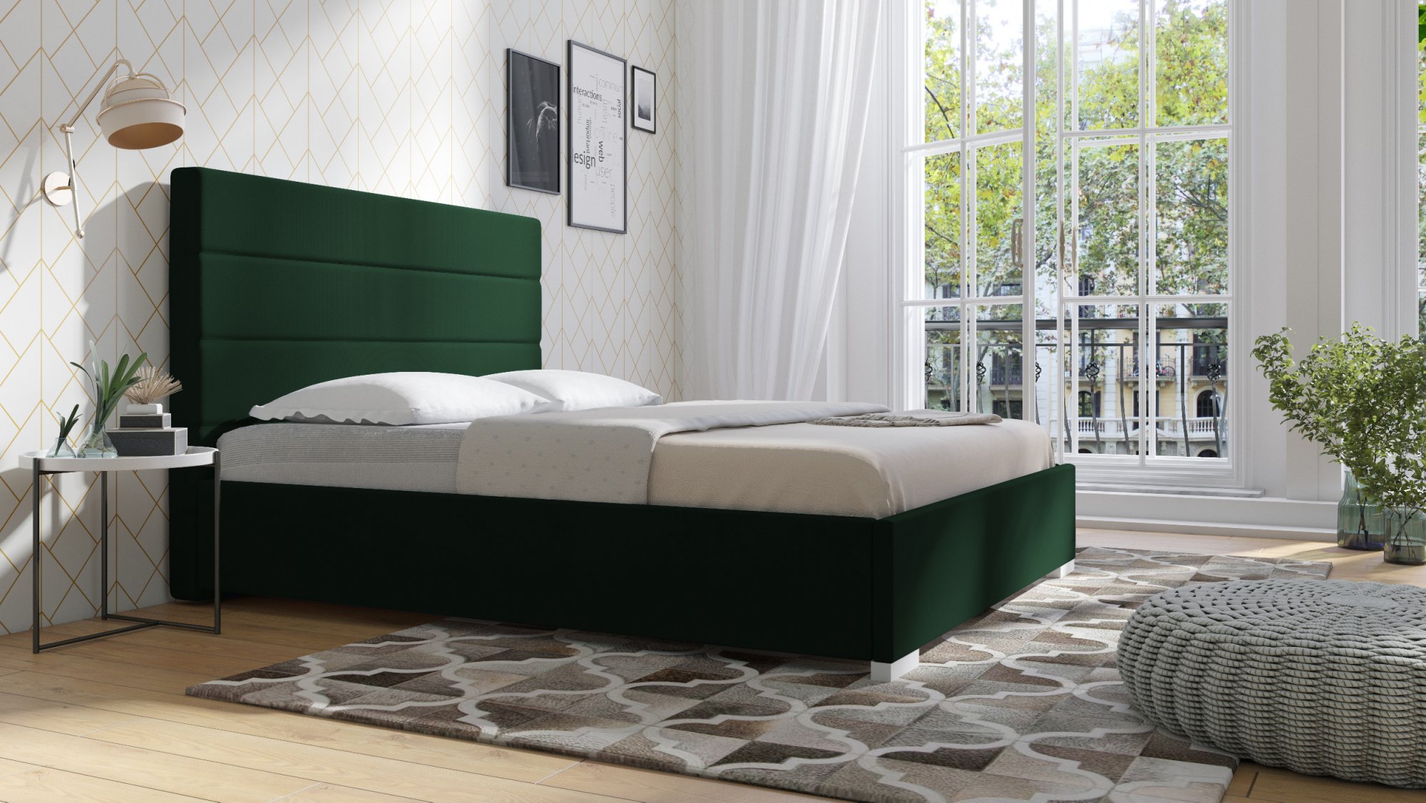 Eka Čalouněná postel Coral 140x200 cm
