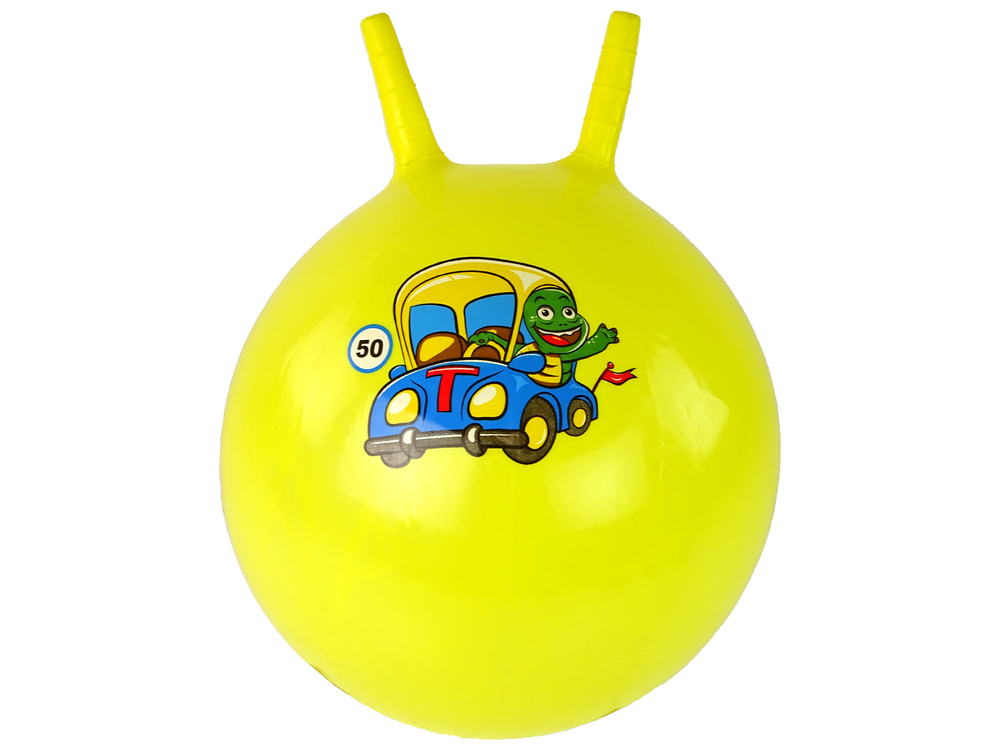 mamido Dětský skákací míč s želvičkou žlutý