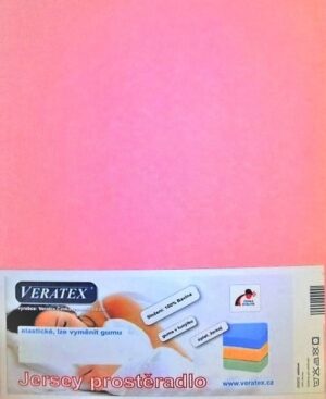 veratex Jersey prostěradlo 80x200/25 cm (č. 8-růžová)